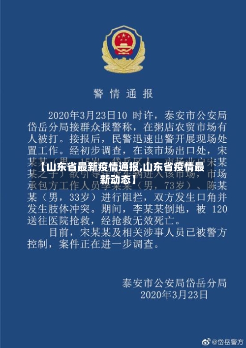 【山东省最新疫情通报,山东省疫情最新动态】