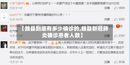 【魏县到底有多少确诊的,魏县新冠肺炎确诊患者人数】