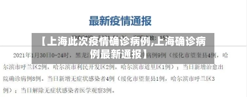 【上海此次疫情确诊病例,上海确诊病例最新通报】-第2张图片