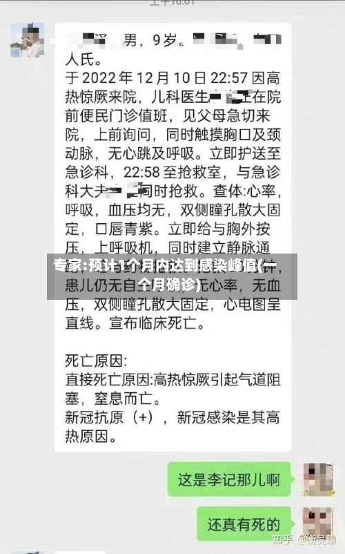 专家:预计1个月内达到感染峰值(一个月确诊)-第2张图片