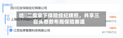 哈啰二度拿下保险经纪牌照	，共享三巨头悉数布局保险赛道-第2张图片