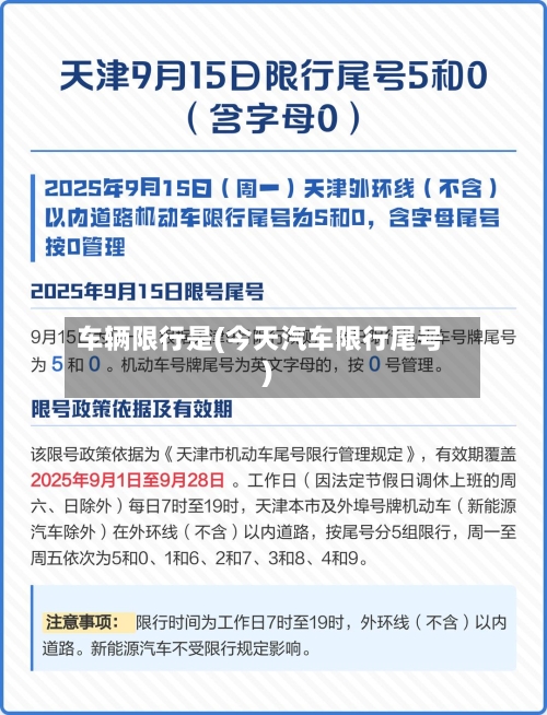 车辆限行是(今天汽车限行尾号)-第2张图片