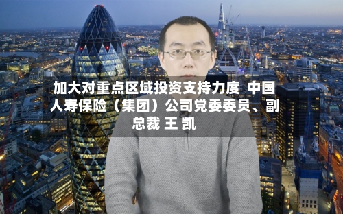 加大对重点区域投资支持力度  中国人寿保险（集团）公司党委委员、副总裁 王 凯-第2张图片