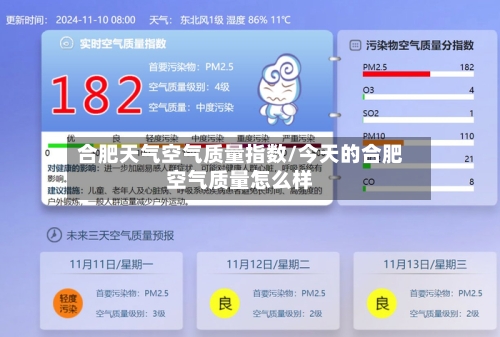 合肥天气空气质量指数/今天的合肥空气质量怎么样-第2张图片