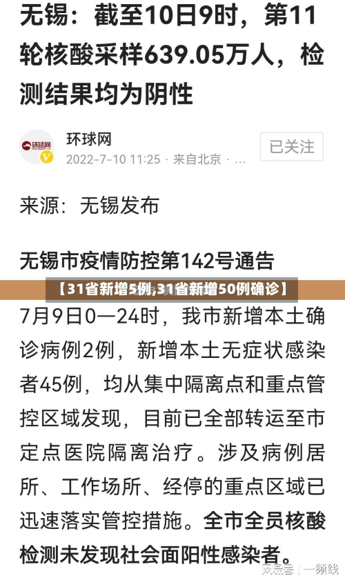 【31省新增5例,31省新增50例确诊】