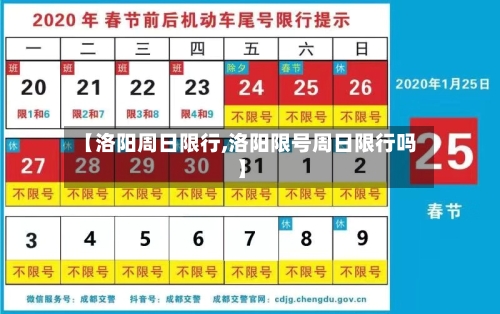 【洛阳周日限行,洛阳限号周日限行吗】
