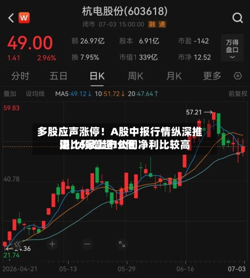 多股应声涨停!A股中报行情纵深推进 16家上市公司净利比较高
同比预增超10倍-第2张图片