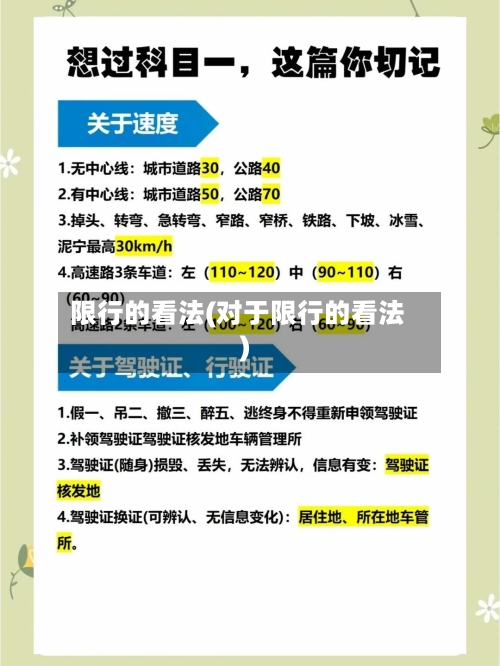 限行的看法(对于限行的看法)