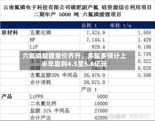 六氟磷酸锂量价齐升,多氟多预计上半年盈利4.5至5.6亿元