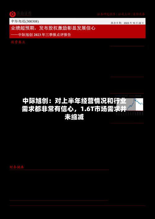 中际旭创：对上半年经营情况和行业需求都非常有信心	，1.6T市场需求并未缩减-第2张图片