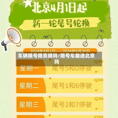 车辆限号限京牌吗/限号车能进北京吗-第3张图片