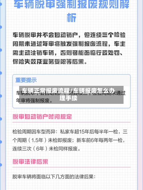 车辆正常报废流程/车辆报废怎么办理手续