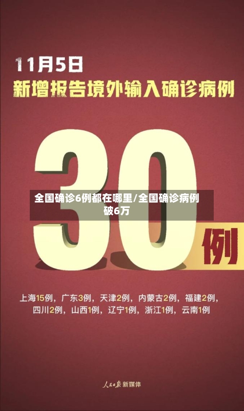 全国确诊6例都在哪里/全国确诊病例破6万