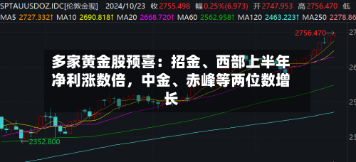 多家黄金股预喜：招金	、西部上半年净利涨数倍	，中金、赤峰等两位数增长-第2张图片