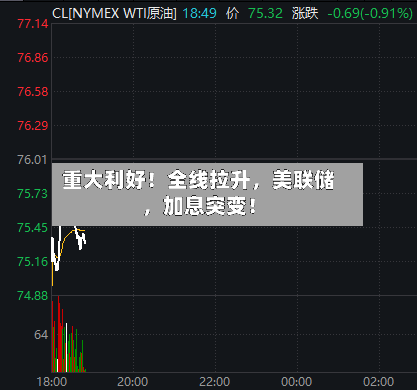 重大利好！全线拉升	，美联储，加息突变！-第2张图片
