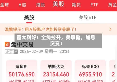 重大利好！全线拉升，美联储	，加息突变！-第3张图片