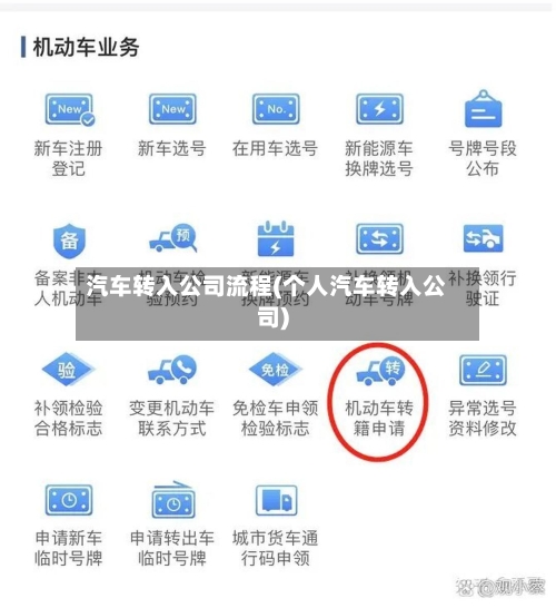 汽车转入公司流程(个人汽车转入公司)-第2张图片