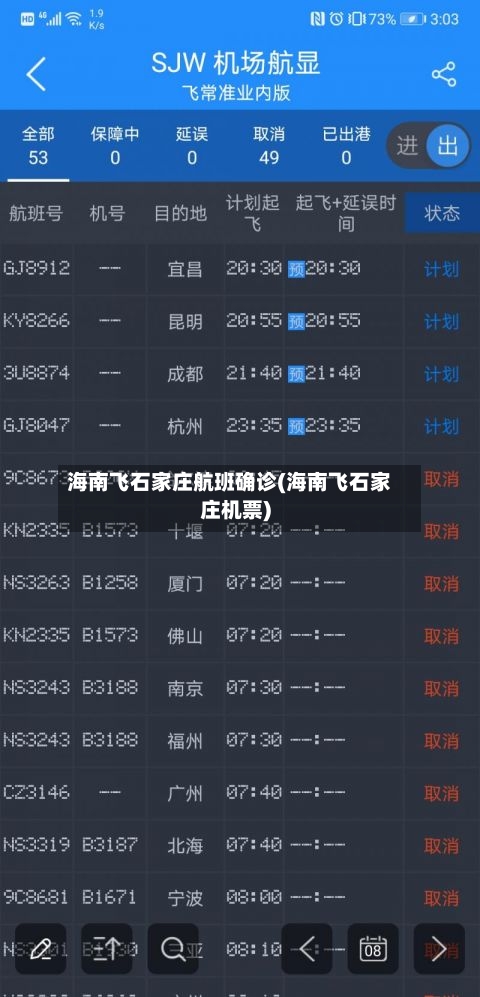 海南飞石家庄航班确诊(海南飞石家庄机票)-第2张图片