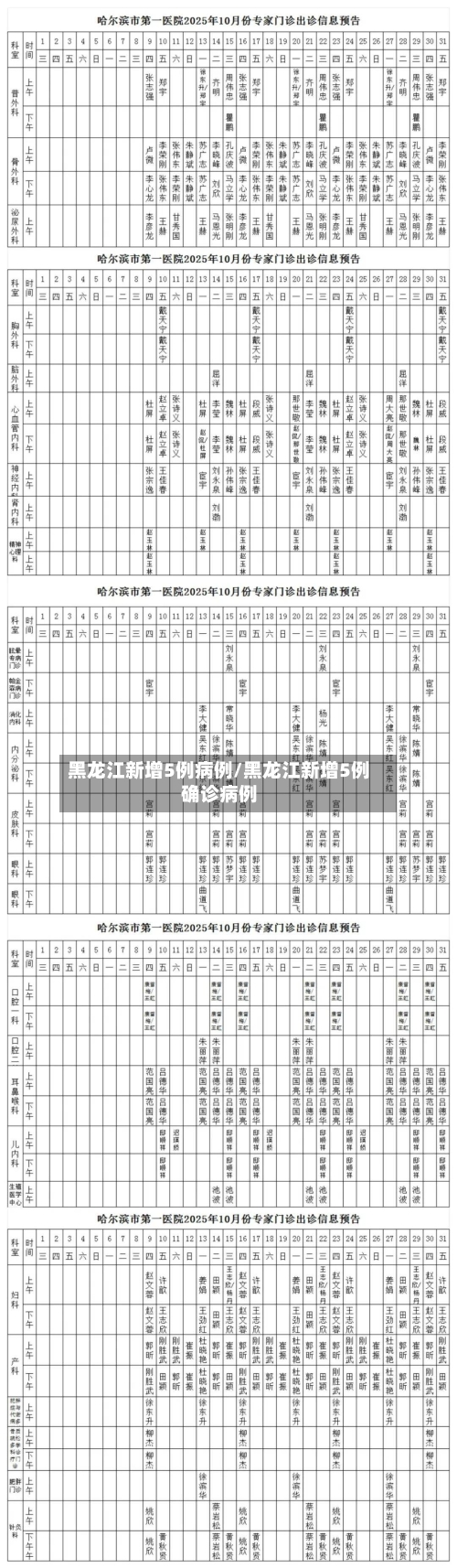 黑龙江新增5例病例/黑龙江新增5例确诊病例-第3张图片