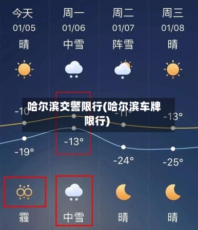 哈尔滨交警限行(哈尔滨车牌限行)
