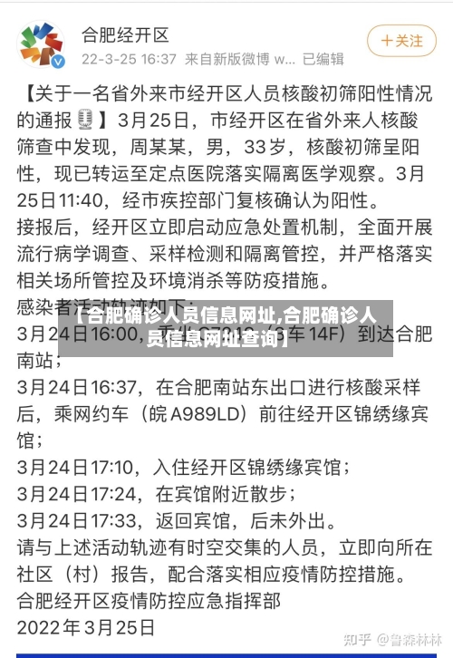 【合肥确诊人员信息网址,合肥确诊人员信息网址查询】-第3张图片