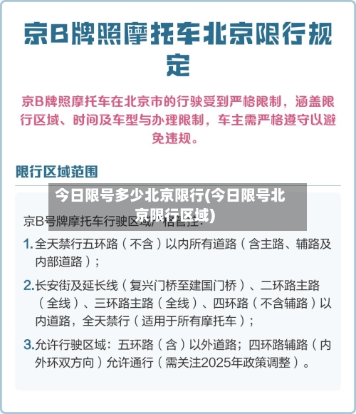今日限号多少北京限行(今日限号北京限行区域)