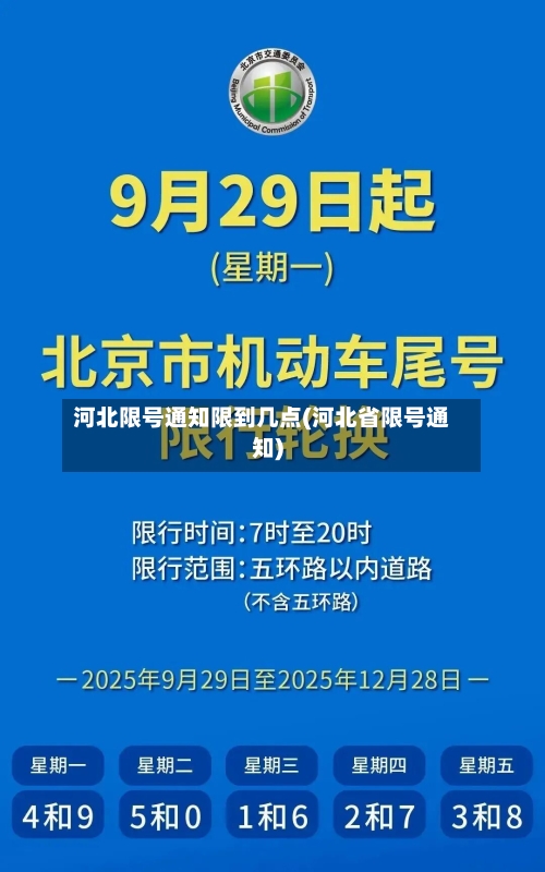 河北限号通知限到几点(河北省限号通知)-第3张图片