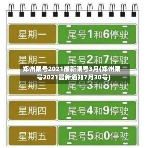 郑州限号2021最新限号3月(郑州限号2021最新通知7月30号)-第3张图片