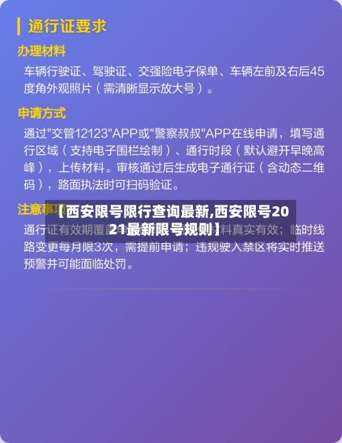【西安限号限行查询最新,西安限号2021最新限号规则】-第3张图片