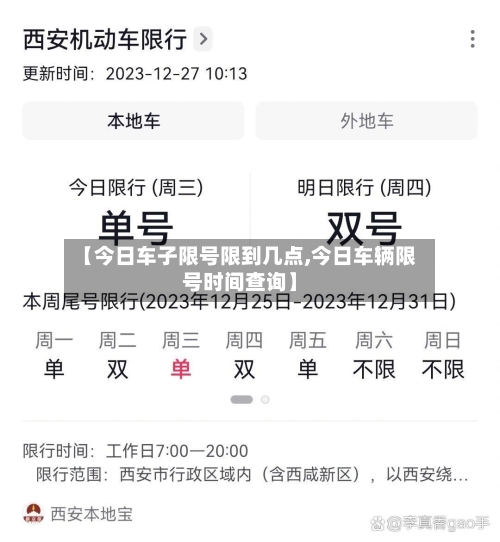 【今日车子限号限到几点,今日车辆限号时间查询】-第3张图片