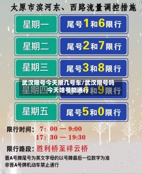 武汉限号今天限几号车/武汉限号吗今天啥号能通行-第3张图片
