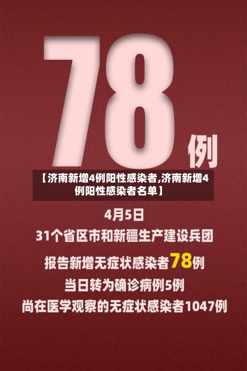 【济南新增4例阳性感染者,济南新增4例阳性感染者名单】