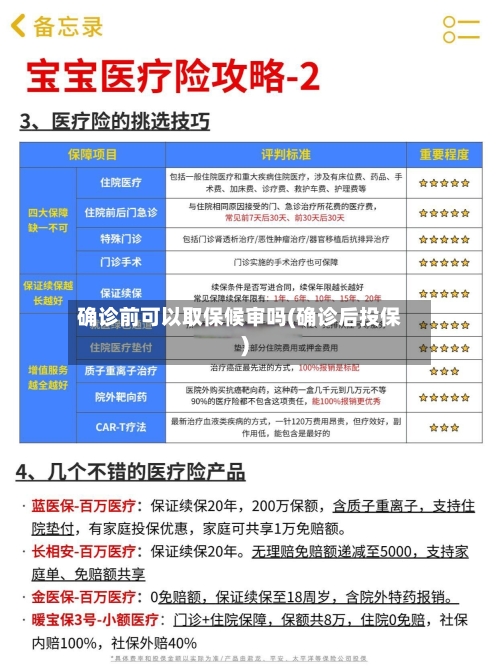确诊前可以取保候审吗(确诊后投保)-第2张图片