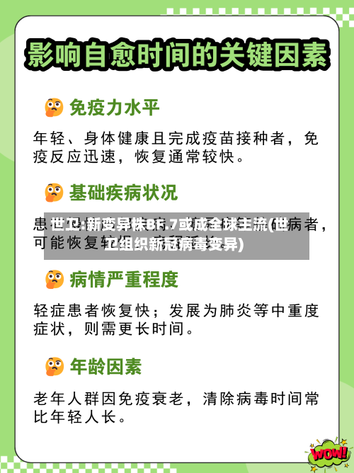 世卫:新变异株BF.7或成全球主流(世卫组织新冠病毒变异)-第2张图片
