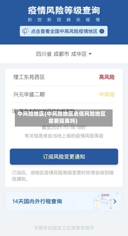 中风险地区(中风险地区去低风险地区需要隔离吗)-第2张图片