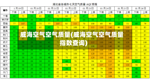 威海空气空气质量(威海空气空气质量指数查询)