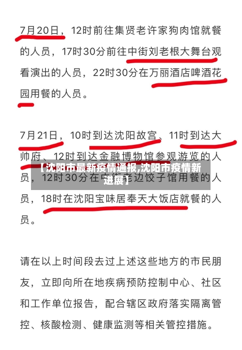 【沈阳市最新疫情通报,沈阳市疫情新进展】-第2张图片