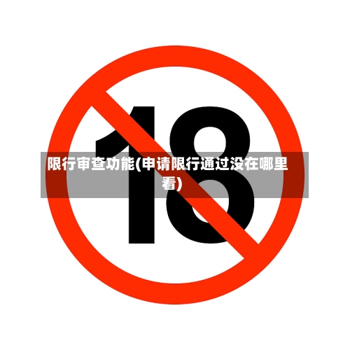 限行审查功能(申请限行通过没在哪里看)