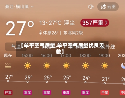 【牟平空气质量,牟平空气质量优良天数】