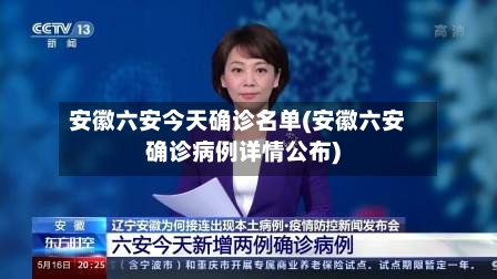 安徽六安今天确诊名单(安徽六安确诊病例详情公布)-第2张图片
