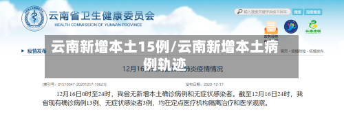 云南新增本土15例/云南新增本土病例轨迹-第3张图片