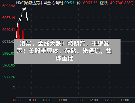 凌晨，全线大跌！特朗普，重磅发声！美股半导体、存储	、光通信	，集体重挫-第2张图片