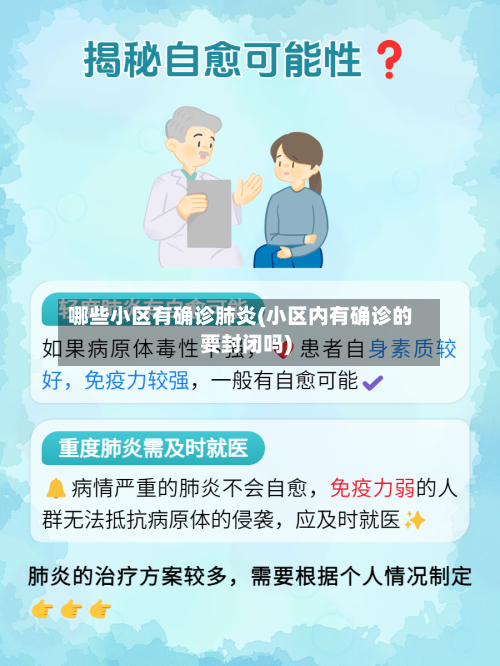 哪些小区有确诊肺炎(小区内有确诊的要封闭吗)-第2张图片