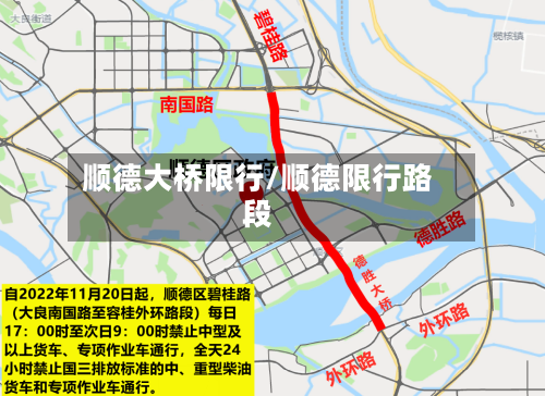 顺德大桥限行/顺德限行路段