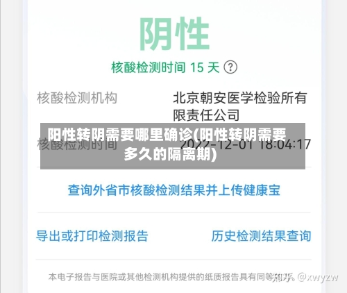 阳性转阴需要哪里确诊(阳性转阴需要多久的隔离期)-第3张图片