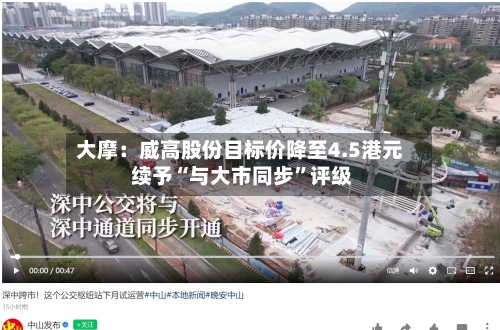 大摩：威高股份目标价降至4.5港元 续予“与大市同步	”评级-第2张图片