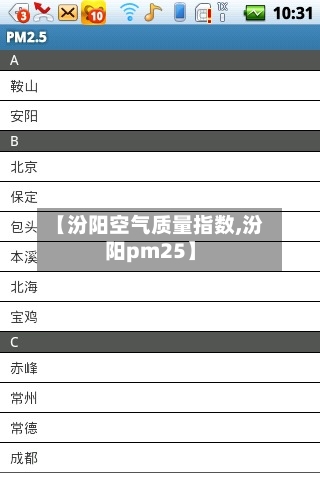 【汾阳空气质量指数,汾阳pm25】