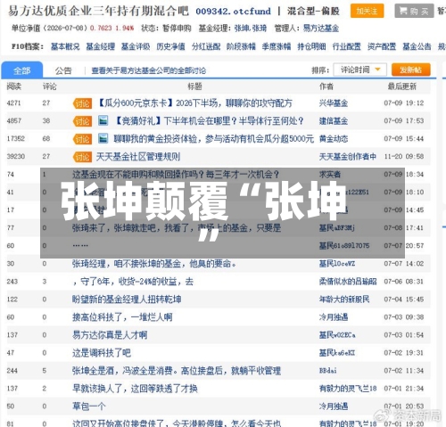 张坤颠覆“张坤”