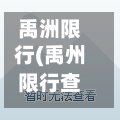 禹洲限行(禹州限行查询)-第2张图片