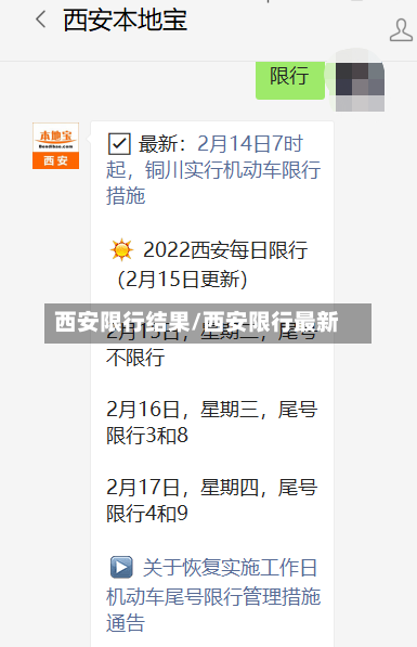 西安限行结果/西安限行最新
